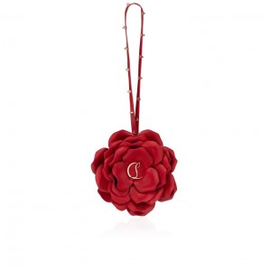 Christian Louboutin Bag Charm Rose Women Wallets Red | CZULDJ-137
