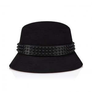 Christian Louboutin Bobino Spikes Men Hats Black | UPYJGD-385