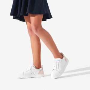 Christian Louboutin Funnyto Kids' Sneakers White / Pink | HSIDUN-807