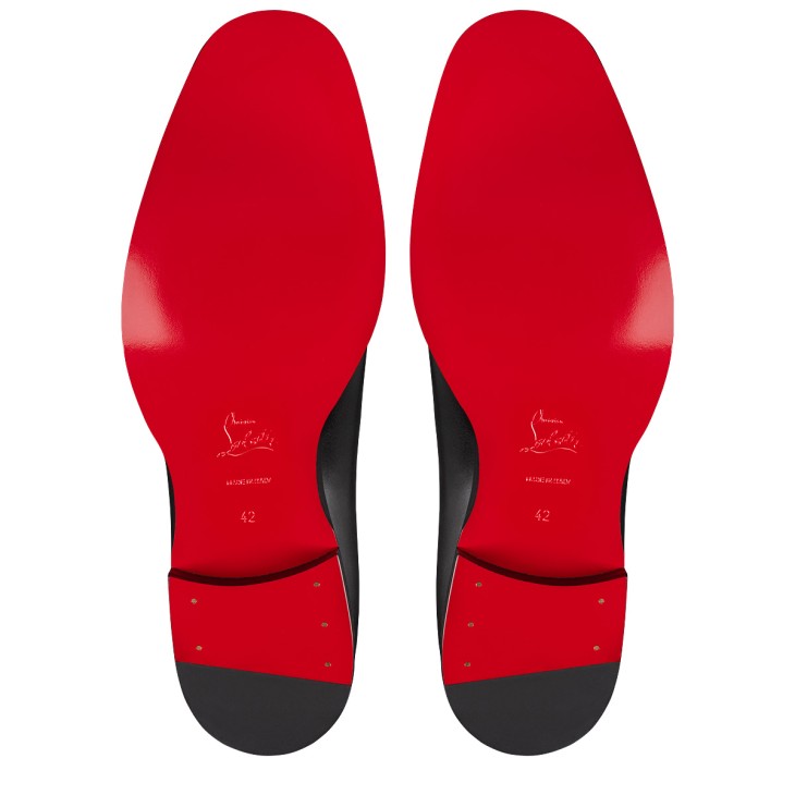 Christian Louboutin Chambeliss Men Buckle Shoes Black | NPCWUD-714
