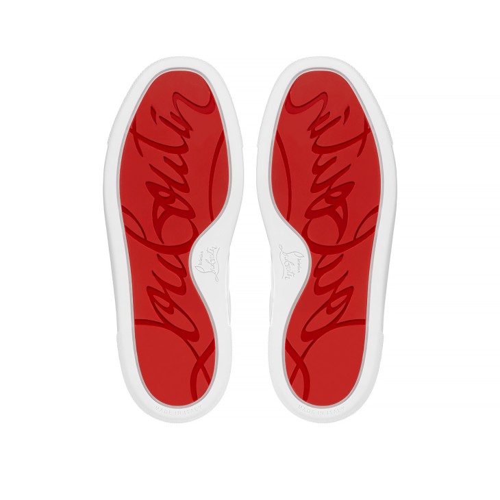 Christian Louboutin Funnyto Kids' Sneakers White / Pink | NDKJCW-874