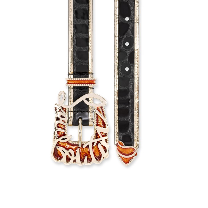 Christian Louboutin Giddy Women Belts Black | TJSRDM-724