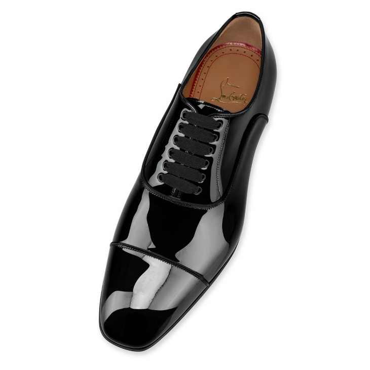 Christian Louboutin Greggo Men Buckle Shoes Black | XAIHDJ-439