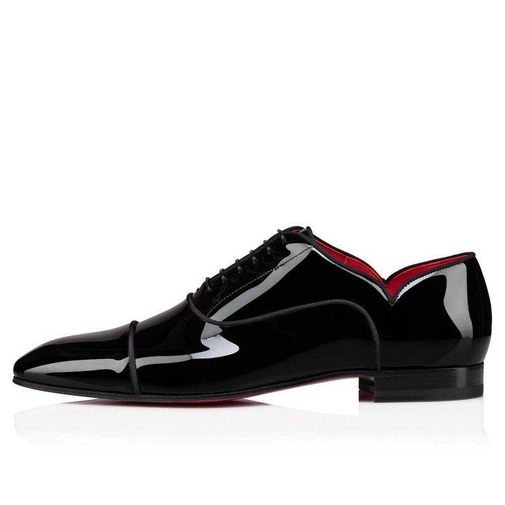 Christian Louboutin Greggy Chick Men Buckle Shoes Black | HFSVZR-157