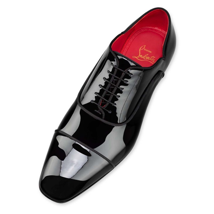 Christian Louboutin Greggy Chick Men Buckle Shoes Black | HFSVZR-157