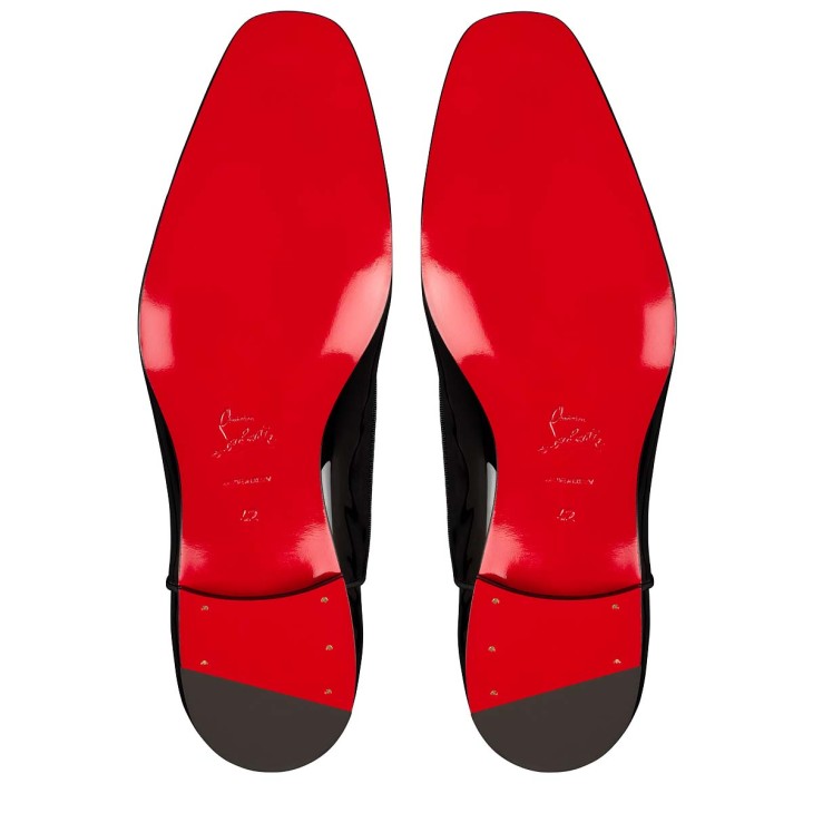Christian Louboutin Greggy Chick Men Buckle Shoes Black | HFSVZR-157