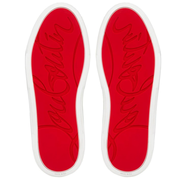 Christian Louboutin Loubikick Strass Men Sneakers White | ZFKNXD-156