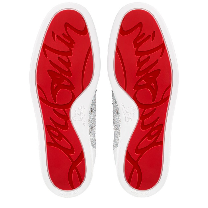 Christian Louboutin Louis Junior Strass Men Sneakers White | QHCNPL-734