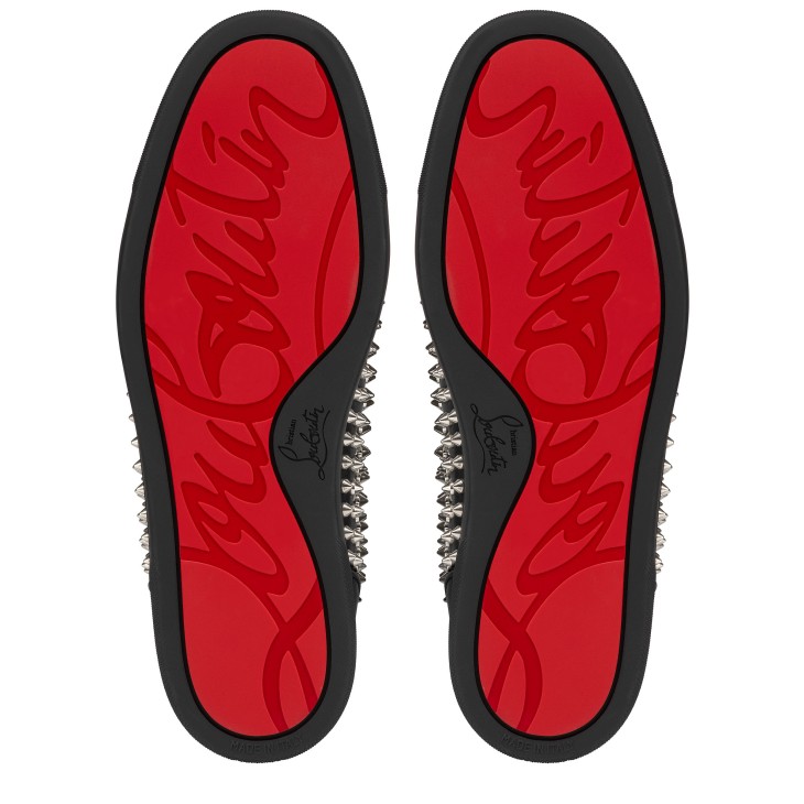 Christian Louboutin Louis Spikes Men Sneakers Black | KOAMZW-049