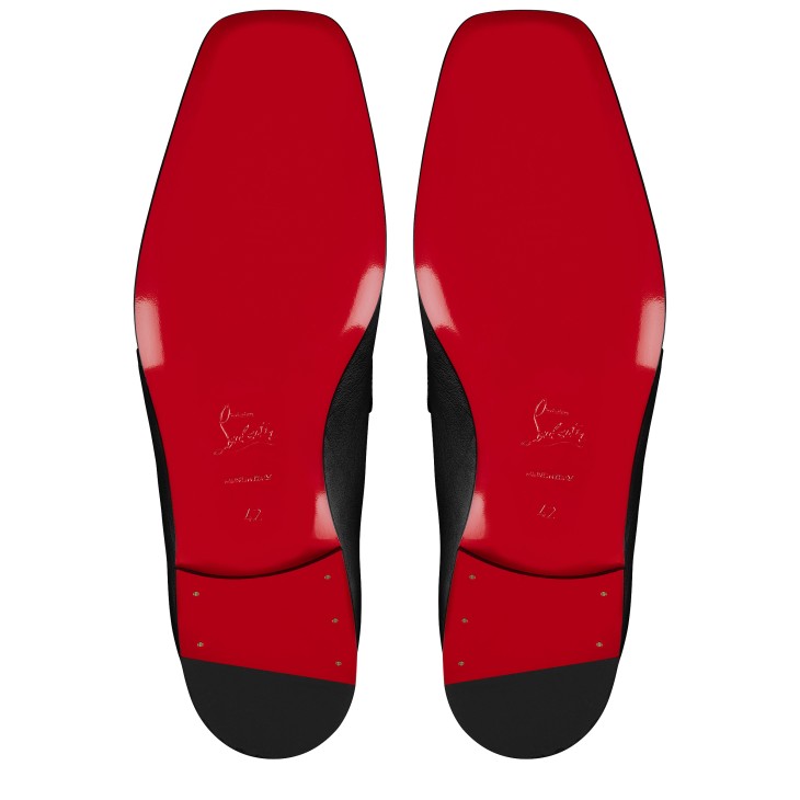 Christian Louboutin MJ Moc Men Moccasins Black | QRWUND-036
