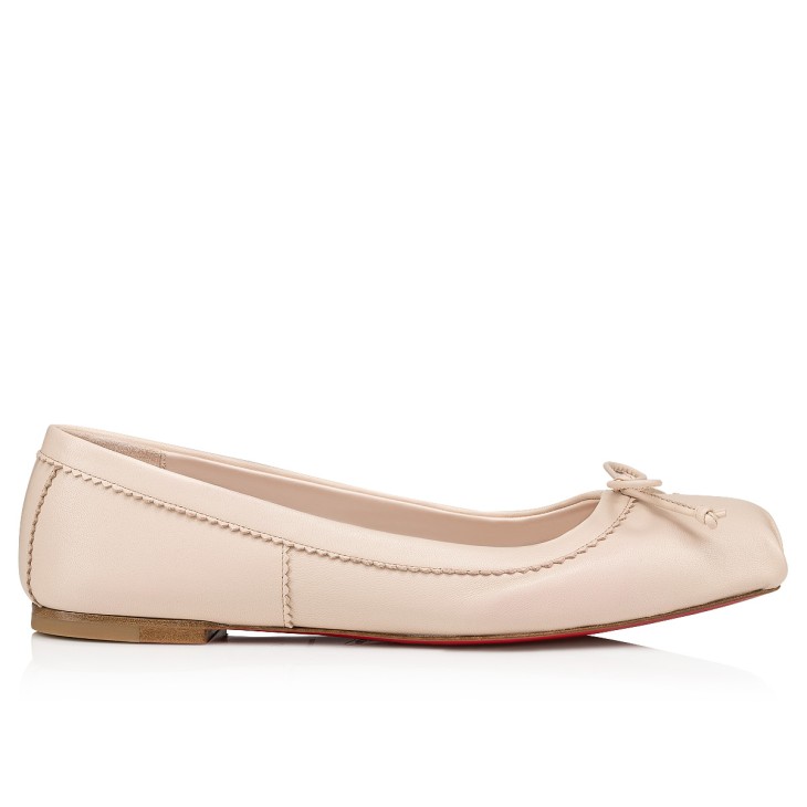 Christian Louboutin Mamadrague Women Flat Shoes Cream | TVESID-540