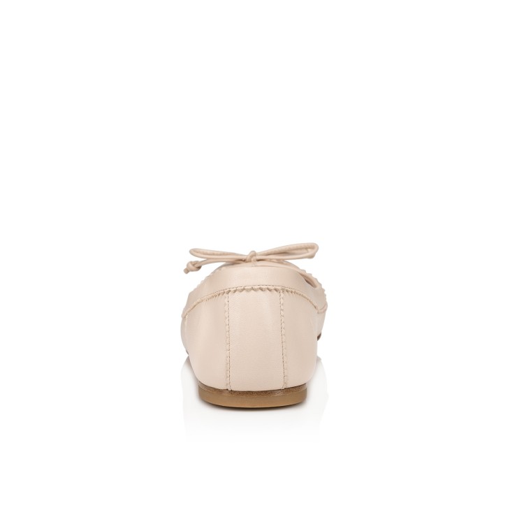 Christian Louboutin Mamadrague Women Flat Shoes Cream | TVESID-540