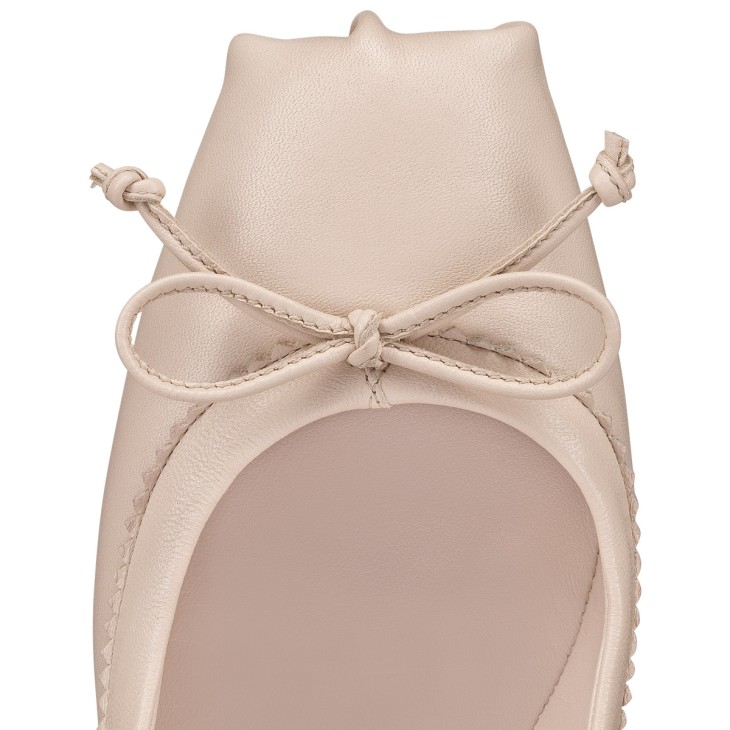 Christian Louboutin Mamadrague Women Flat Shoes Cream | TVESID-540