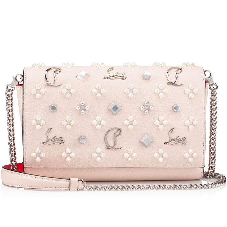 Christian Louboutin Paloma Women Clutch Bags Cream | FBWOIL-702
