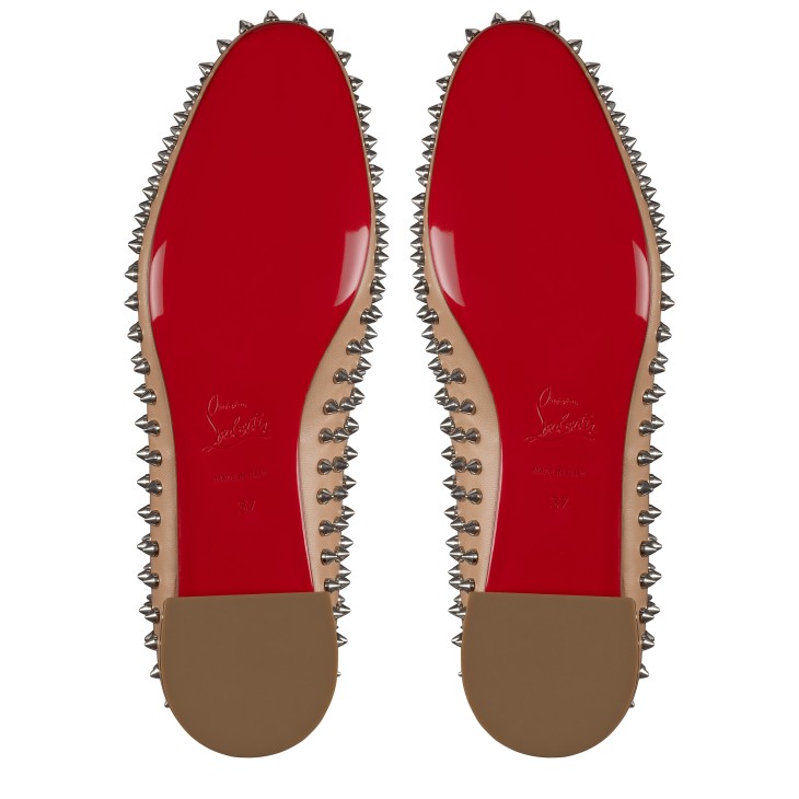 Christian Louboutin Sweetie Jane Spikes Women Flat Shoes Pink | MKFRYH-750