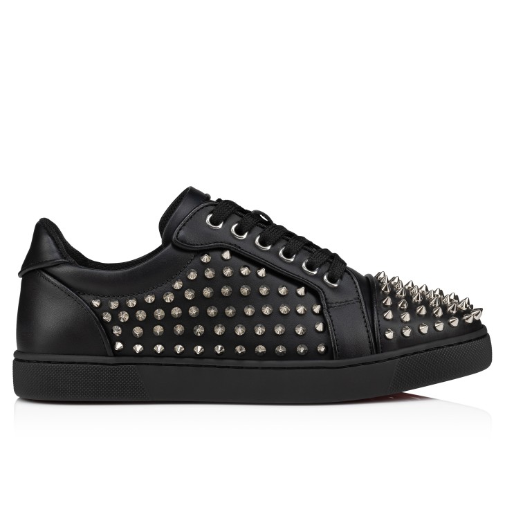 Christian Louboutin Vieira Night Spikes Women Sneakers Black | OABZVD-905