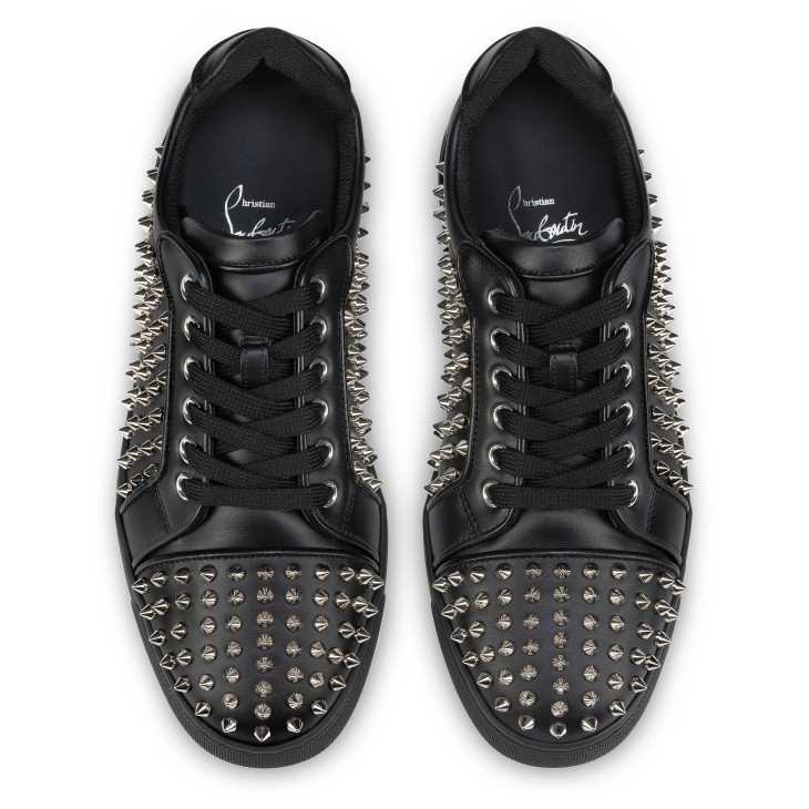 Christian Louboutin Vieira Night Spikes Women Sneakers Black | OABZVD-905