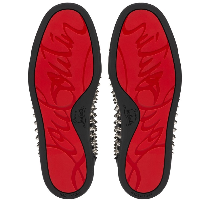Christian Louboutin Vieira Night Spikes Women Sneakers Black | OABZVD-905