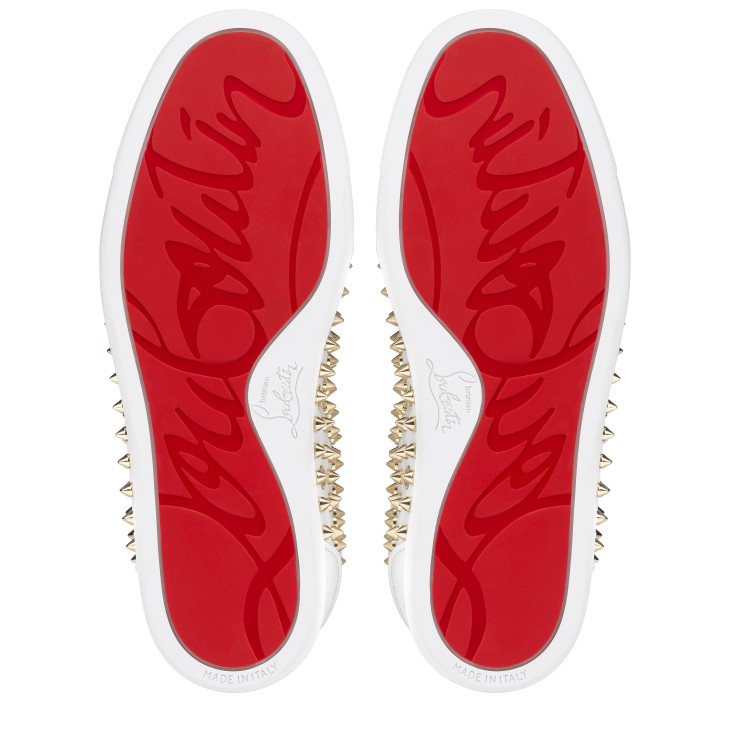 Christian Louboutin Vieira Night Spikes Women Sneakers White | CPKSVO-698